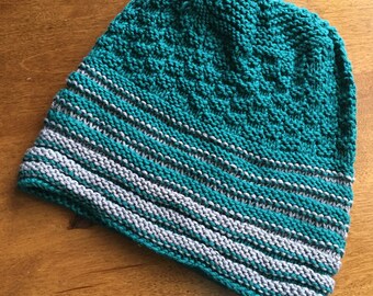 PATTERN 'More is More' Knit Hat Child-Adult sizes Men Women Unisex gift DK