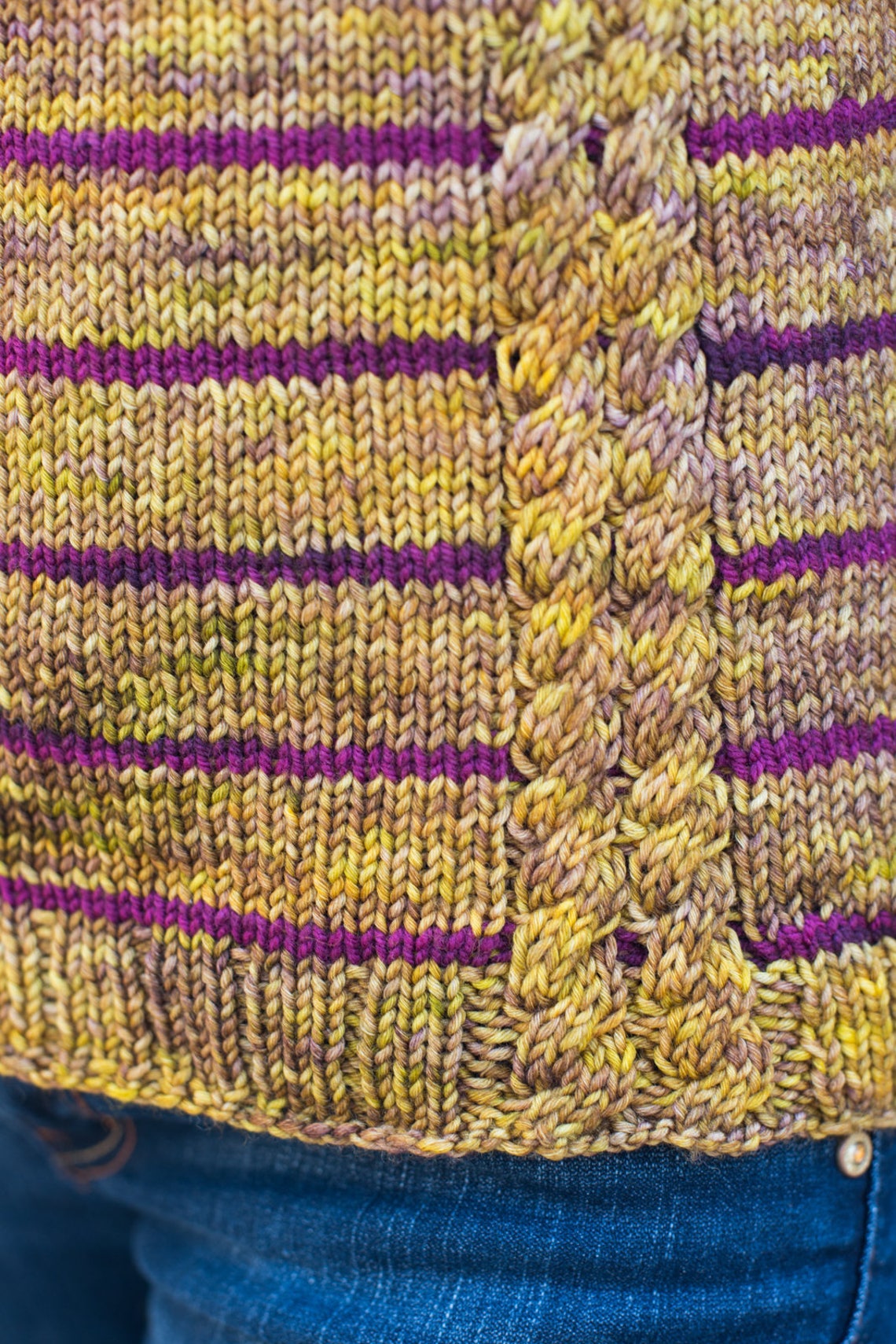 PATTERN 'twin Vines' Knit Striped Seamless Sweater Etsy