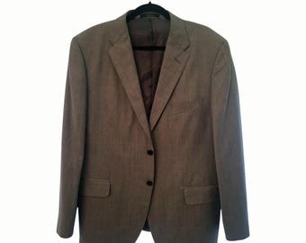 Ermenegildo Zegna, Saks Fifth Ave, Men's Gray Wool Suit Jacket Size: 44S