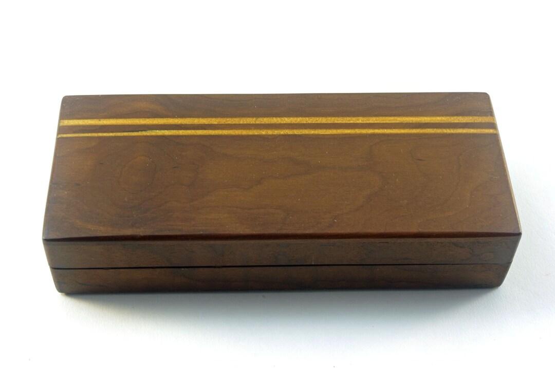 Exotic Wood Eyeglasses Case Dark Roasted Curly Maple With Etsy