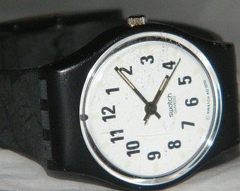 Herbst 1994 WinterSwatch Reproject GB171 Schweizer analoge Tag Datum Uhr