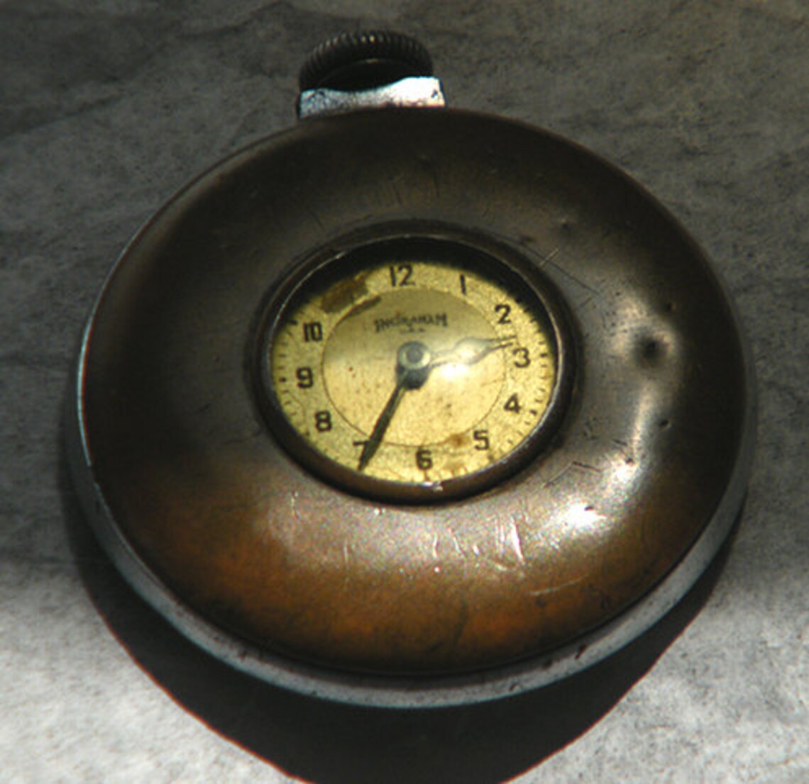 The E Ingraham Company Pocketwatch Silver Metal Pocket Watch Etsy