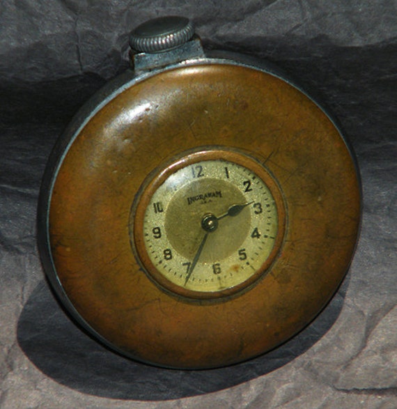 The E Ingraham Company Pocketwatch Silver Metal Pocket Watch Etsy