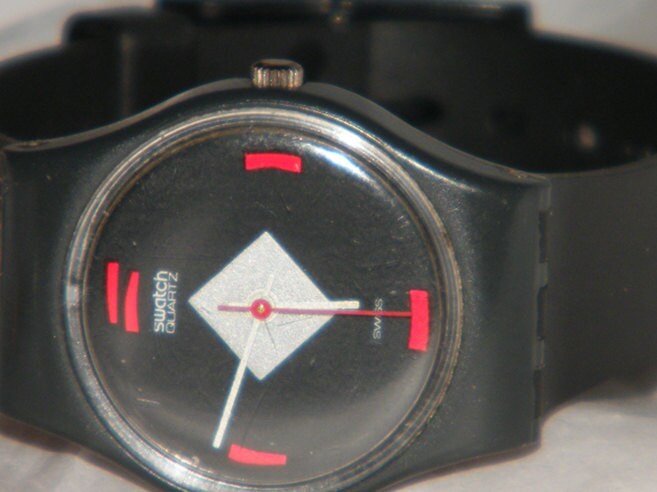 Swatch Watch - LA101 - MAH JONG 1984 VERY RARE Mah Jong 25mm Swatch Watch Running With  main image 4