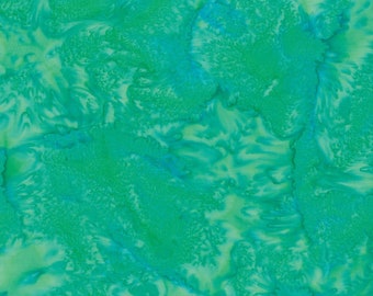 Hoffman 1895 Watercolor Batik, Jade, 100% cotton, 43/44" wide