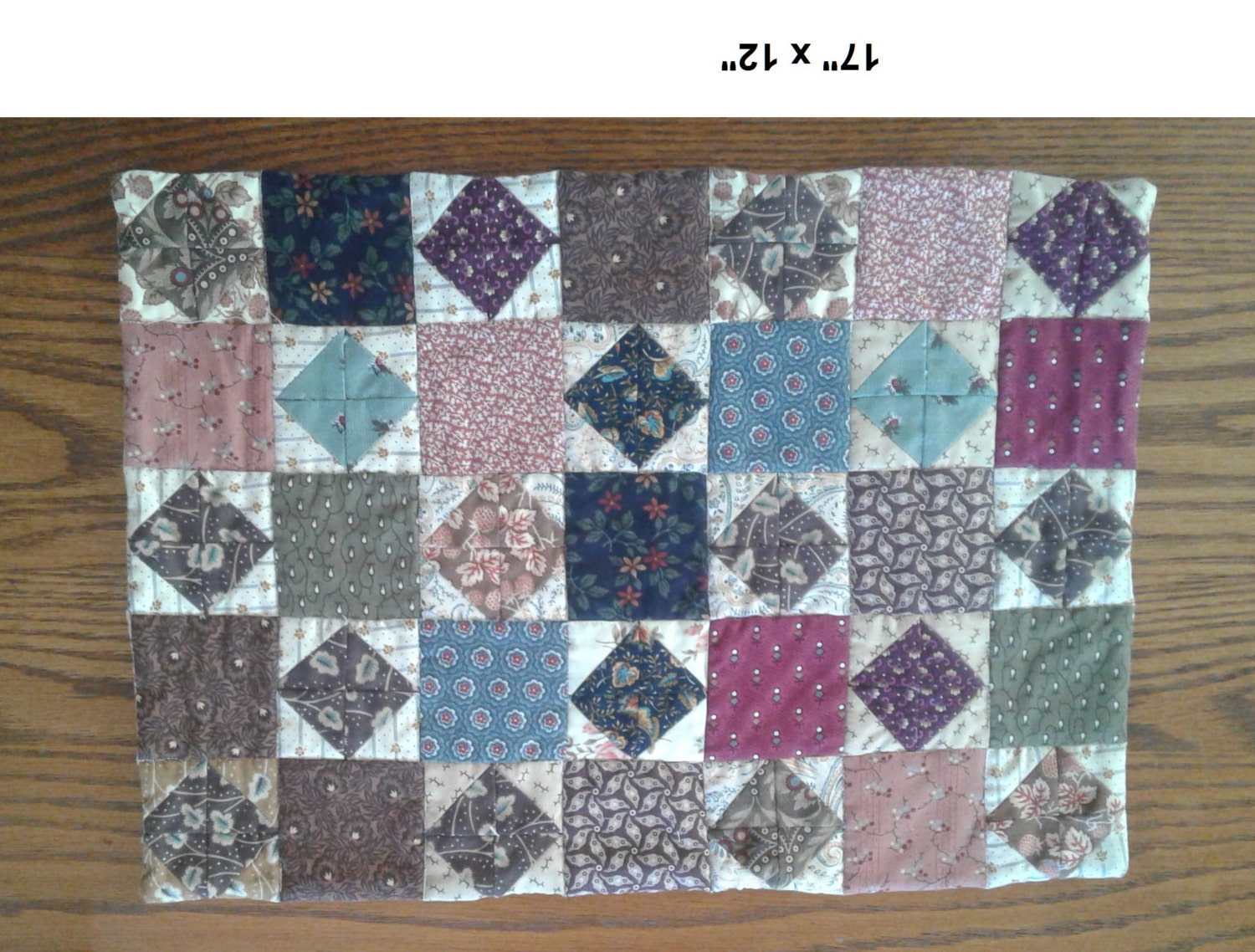Civil War Reproduction Quilt Table Runner Mug Rug Etsy