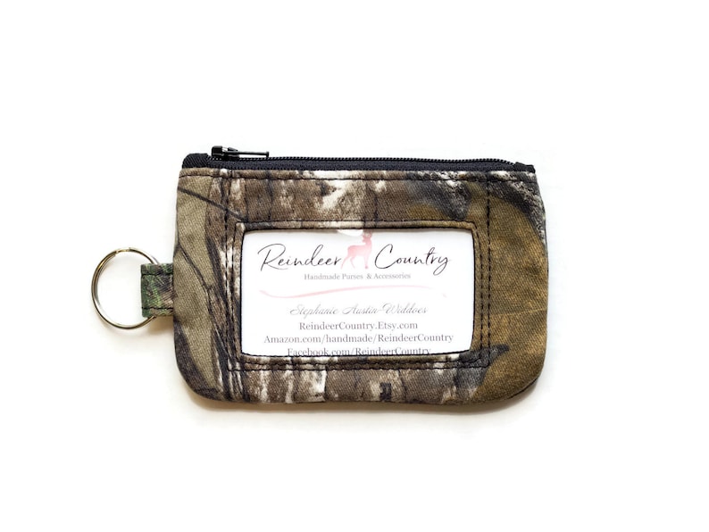 coin purse Realtree Camo ID Wallet Keychain Wallet Student Id Holder wallet