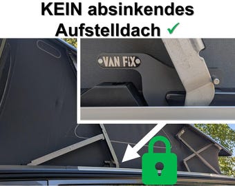 Suporte de teto retrátil VW T5 / T6 / T6.1 FIX para evitar que o teto ceda / mecanismo de travamento