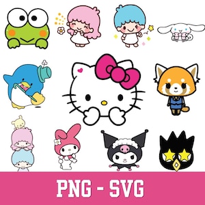 Kawaii katt Clipart | Djurvänner PNG SVG Bundle (digital nedladdning