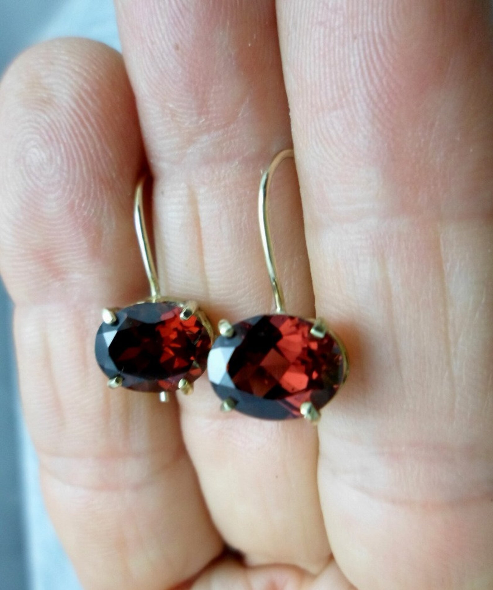 Gold earrings short Clearance