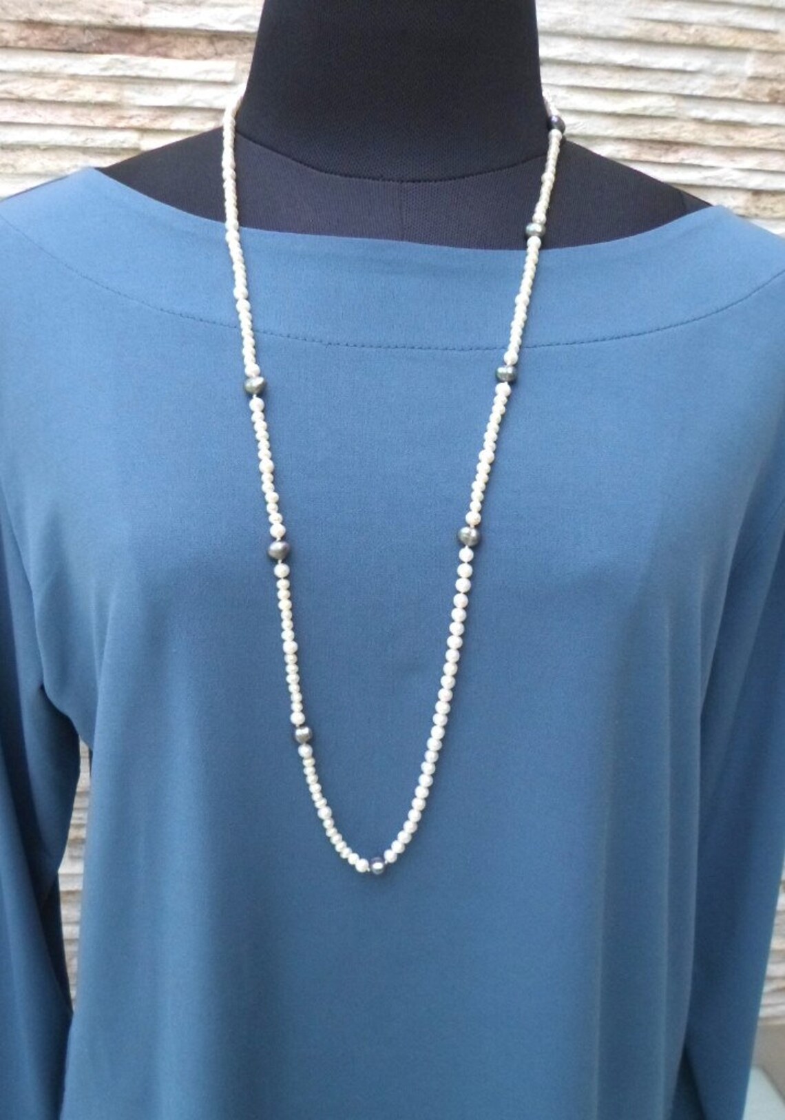 Long pearl necklace 1920s Clearance