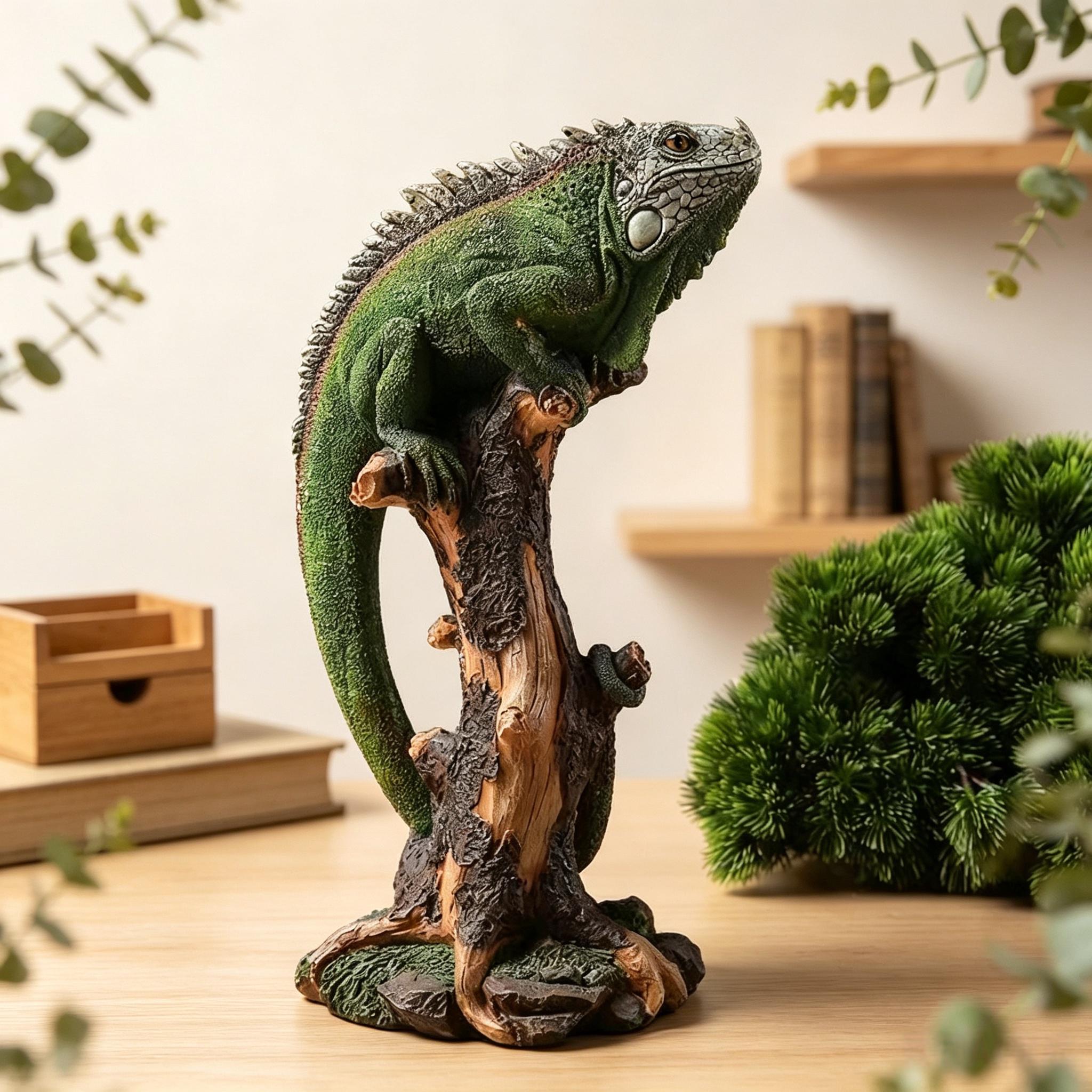 ゴールドイグアナ装飾品 約30cm イグアナの置物 - Etsy 日本