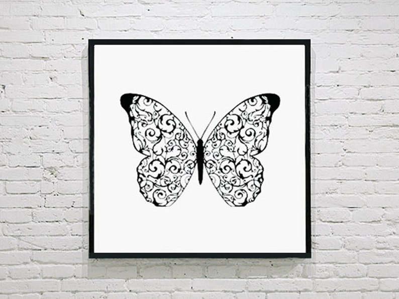 Butterfly Art / Wall Art / Butterfly Decor / Home Decor Wall Etsy