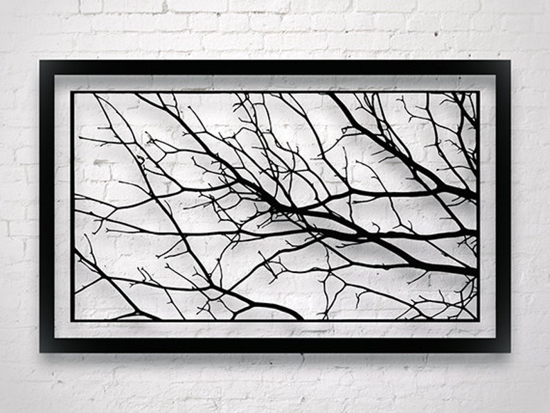 Large Tree Branch Decor / Modern Wall Art / Interior Design | Etsy