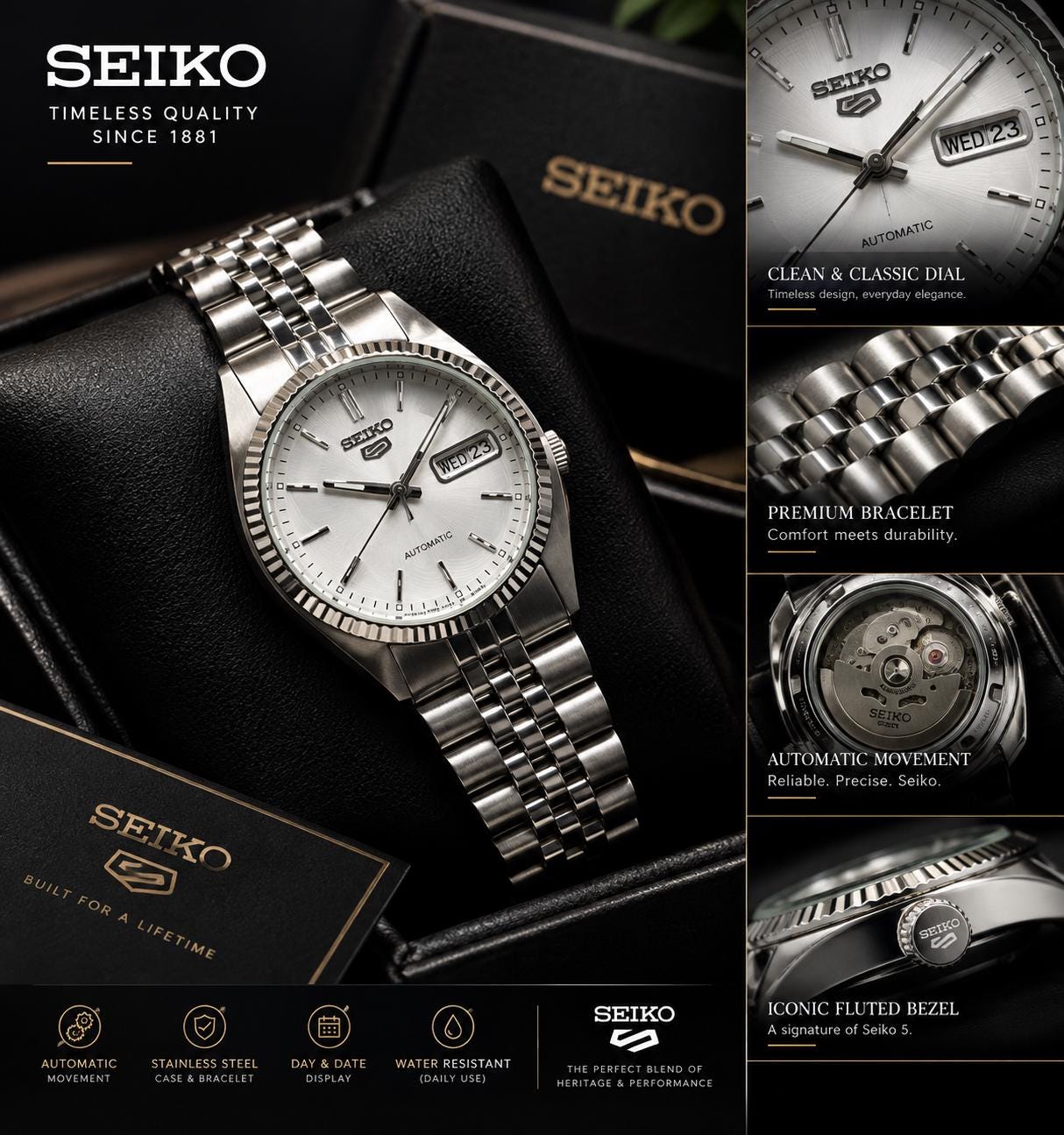 Seiko fluted bezel - Etsy 日本