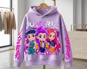 Kpop Demon Hunters Huntrix Hoodie Kpop Hoodie Demon Hunter Hoodie Kpop Super girls Hoodie Rumi Zoey Hoodie Kpop  Lover Hoodie