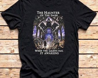 H P Lovecraft Shirt, The Haunter of the Dark Tee, Cosmic Horror Gothic Art