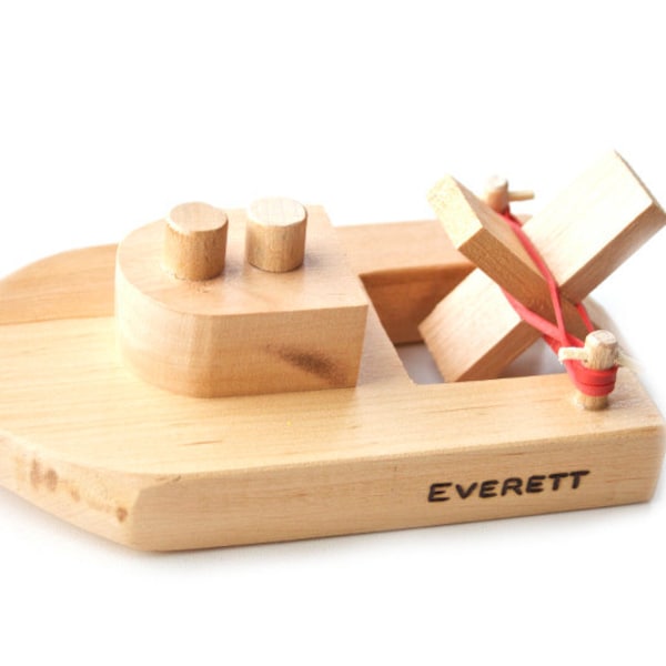 Wooden Toy Boat - Etsy