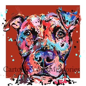 Pit Bull Art Print