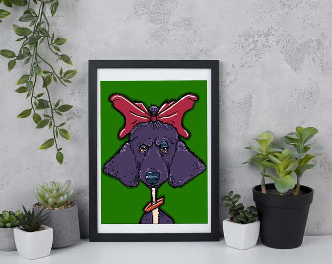 Printable Poodle Art Print