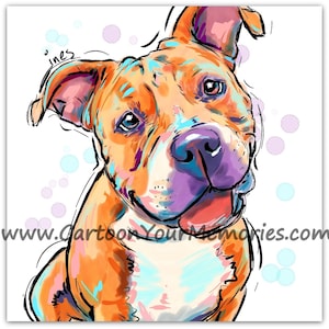Pit Bull art print