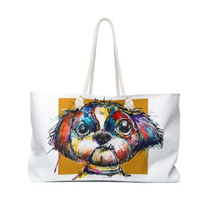 Cute Shih Tzu Art Weekender Bag