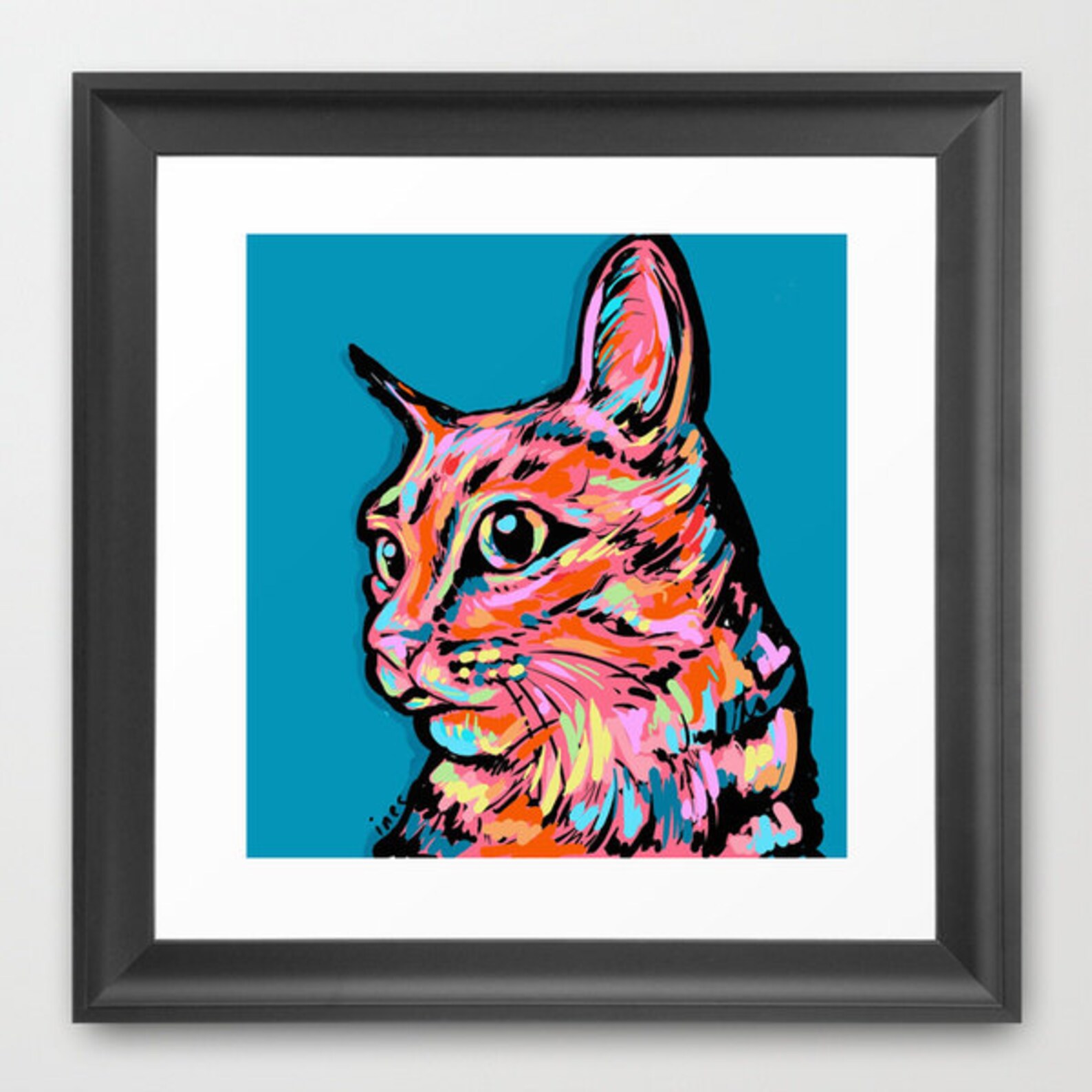Kitty Cat Pop Art Print | Etsy