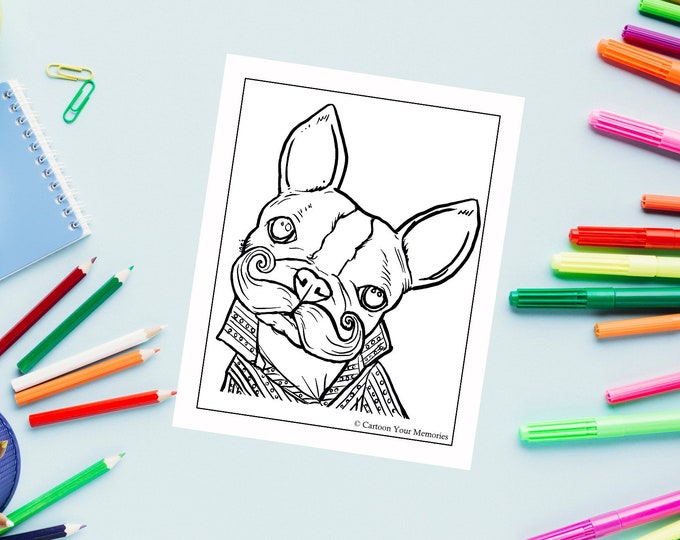 Boston Terrier Coloring Page