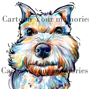 Pretty Schnauzer art print