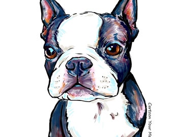 Boston Terrier  art print