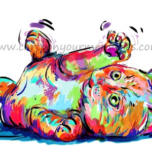 Stampa artistica cat colorato