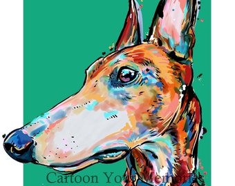 Greyhound art print