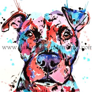 Pitbull art print