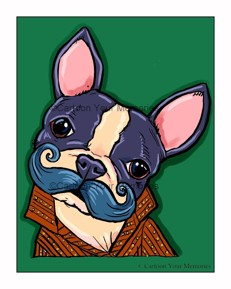 Instant download Boston Terrier Art Print image 1