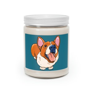 Corgi Candle, Corgi Gift For Dog Owner, Scented Soy Dog Candle, Dog Mom Gift, Corgi Lover Gift,Corgi mom