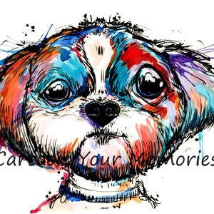 Shih Tzu Digital Download Art Print