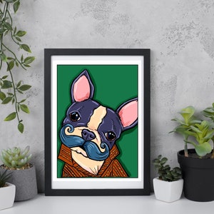 Instant download Boston Terrier Art Print image 2