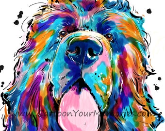 Newfie art print