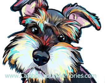 Schnauzer art print