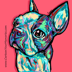 My little Boston Terrier  art print