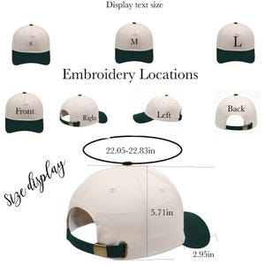 Custom Embroidered Camping Hat, Personalized Group Trip Two Tone Cap, Happy Camper Gift image 6