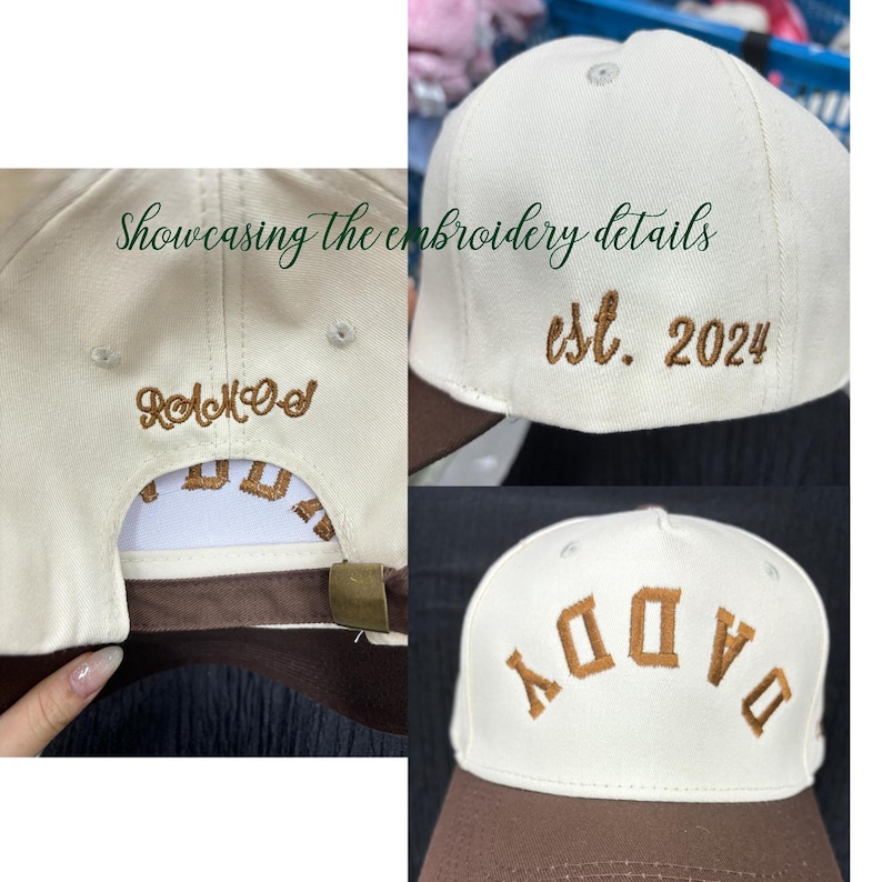 Custom Embroidered Camping Hat, Personalized Group Trip Two Tone Cap, Happy Camper Gift image 5