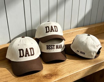 Custom Embroidered Dad Hat: Personalized Est. Date Baseball Cap