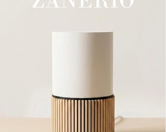 ZANERIO Ambient Light Rund – Minimalistische Nachttischlampe | Moderne Wohnraum Deko | Smart Home Lampe