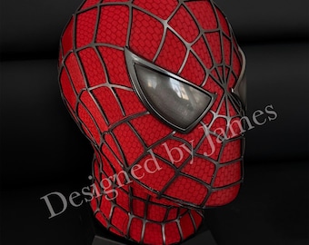Custom Sam Raimi  Cosplay Mask,With 3D face shell and magnetic lenses,3D Rubber Web