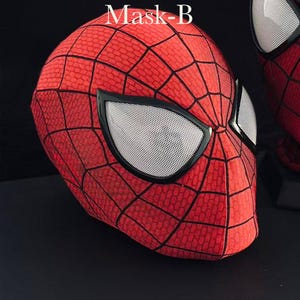 Máscara de cosplay personalizada de Andrew Garfield, con carcasa facial 3D y lentes magnéticas. imagen 9