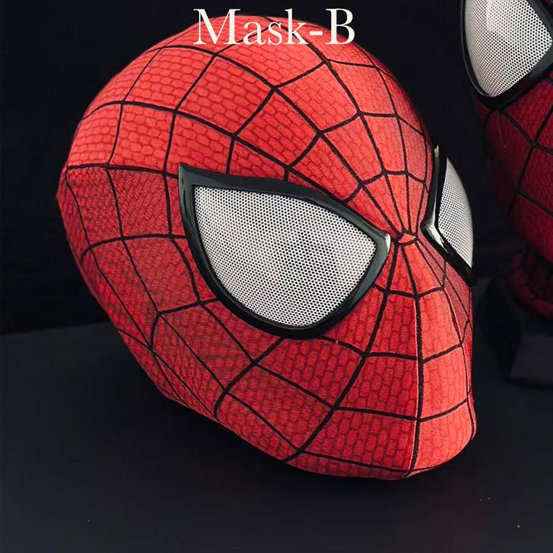 Máscara de cosplay personalizada de Andrew Garfield, con carcasa facial 3D y lentes magnéticas. imagen 9