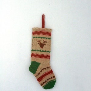 Handmade Christmas Stocking 100% Wool, Christmas Decor, Christmas Gift