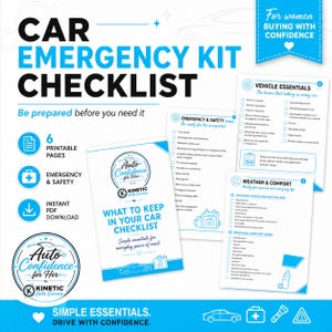 Checklista för nödutrustning för bil | Viktiga trafiksäkerhetsföreskrifter (utskrivbar PDF)