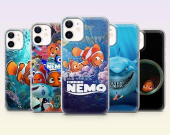 Finding Nemo Phone Case Shark Nemo fan Cover for iPhone 17Pro, 16, 15, 14, 13, 12, Samsung S26, S25, S24, S23Fe, A16, A56, Pixel 10, 9Pro